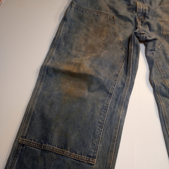 Carhartt Double knee Distressed Jeans Sz 42 - Picture 3 of 12